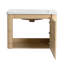 Meuble-lavabo 52 po, lavabo en céramique blanche, 2 tablettes de rangement, 1 porte à fermeture en douceur - 45 poignées à bords inclinés pour un meuble-lavabo confortable avec porte-593532306-593532269