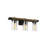 Lutz Scot Dimmable Distressed Weathered Oak Vanity Light