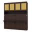 Lit escamotable simple avec armoire, lit pliant peu encombrant avec éclairage et port USB-1396207976