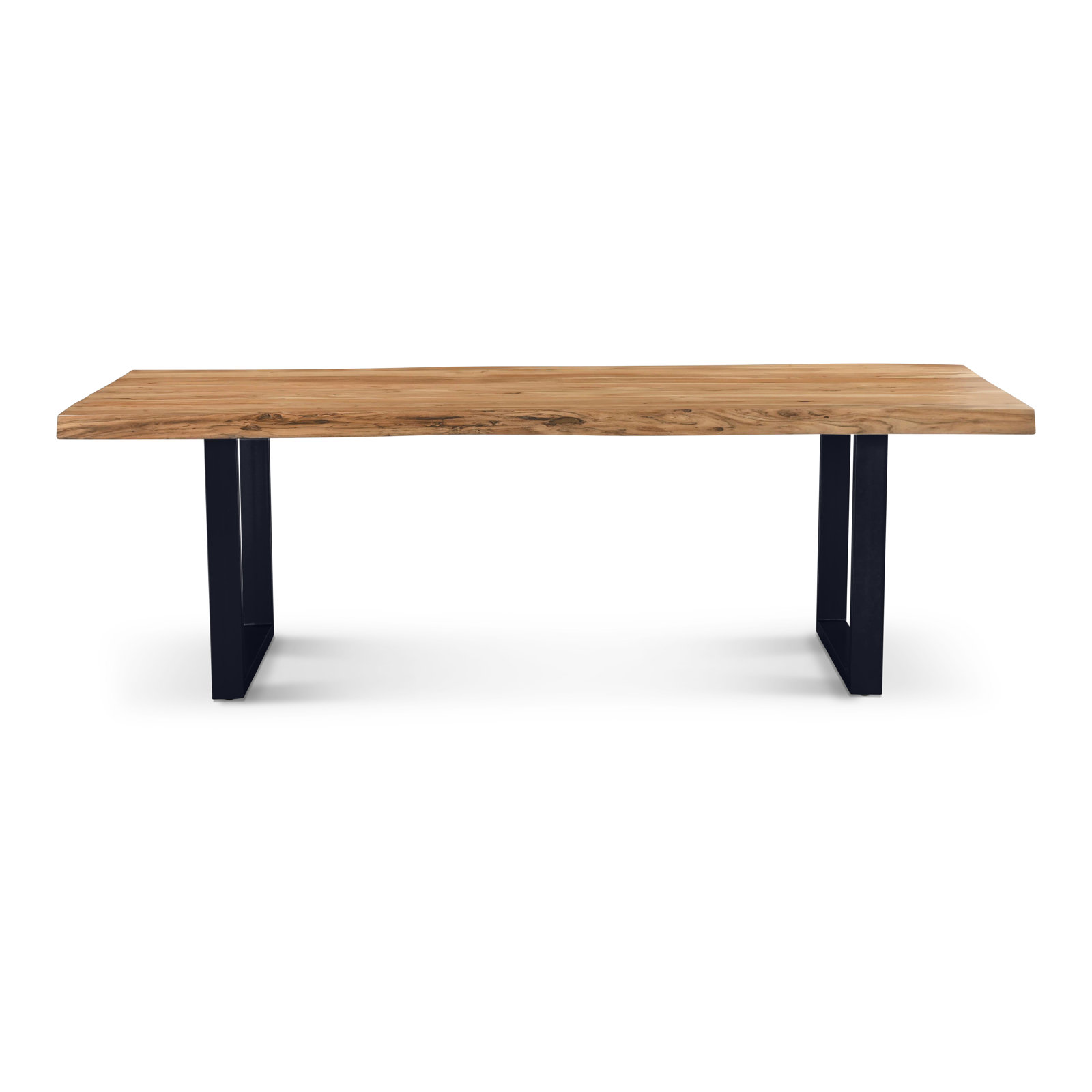 Colin Acacia Dining Table, 29.75"H x 92"L x 40"W, Teak, Black