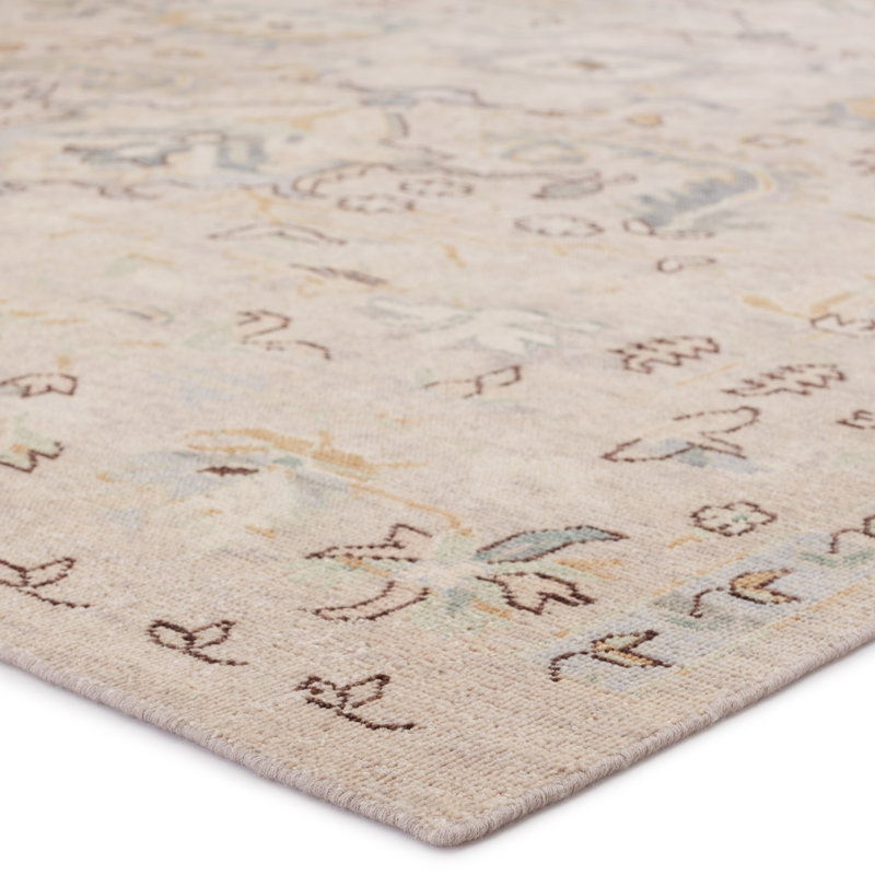 Designer Edit Latham Handknotted Traditional Ivory/Blue Area Rug (13'x18')