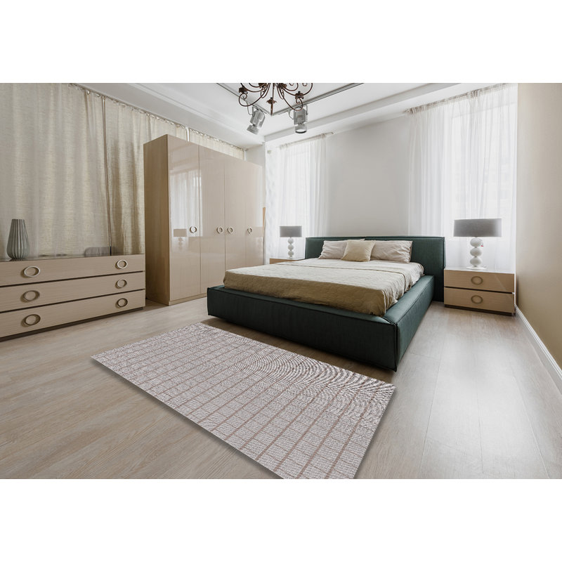 Tapis géométrique gris, Rectangle 5 pi x 7 pi