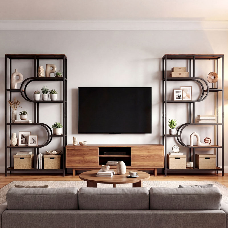 176cm H x 95cm W Metal Standard Bookcase