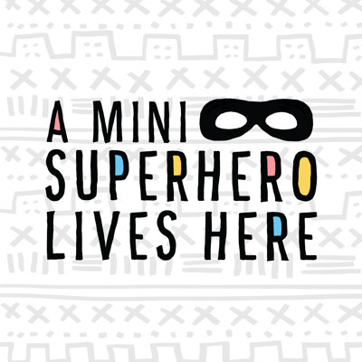 Mini Superhero - Wrapped Canvas Print