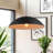 Kensaku 1 - Light Matte Black Dome Pendant