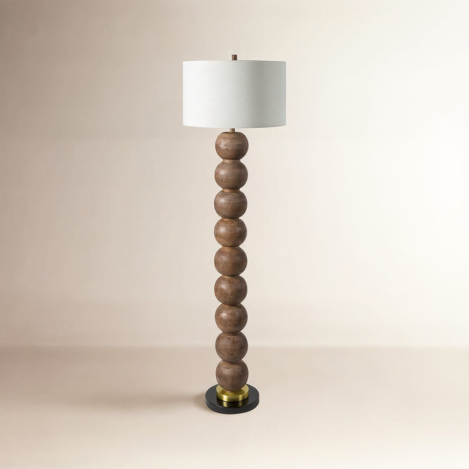 Kee 62'' Floor Lamp, Brown