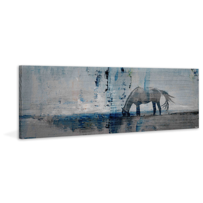 Parvez Taj - Wrapped Canvas Painting, 38cm H x 114cm W