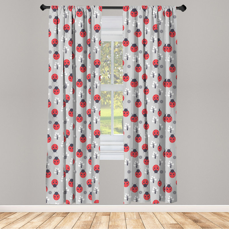 Semi-Sheer Rod Pocket Curtain Panels, 28" x 63"