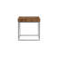 Teak Puzzle Frame End Table
