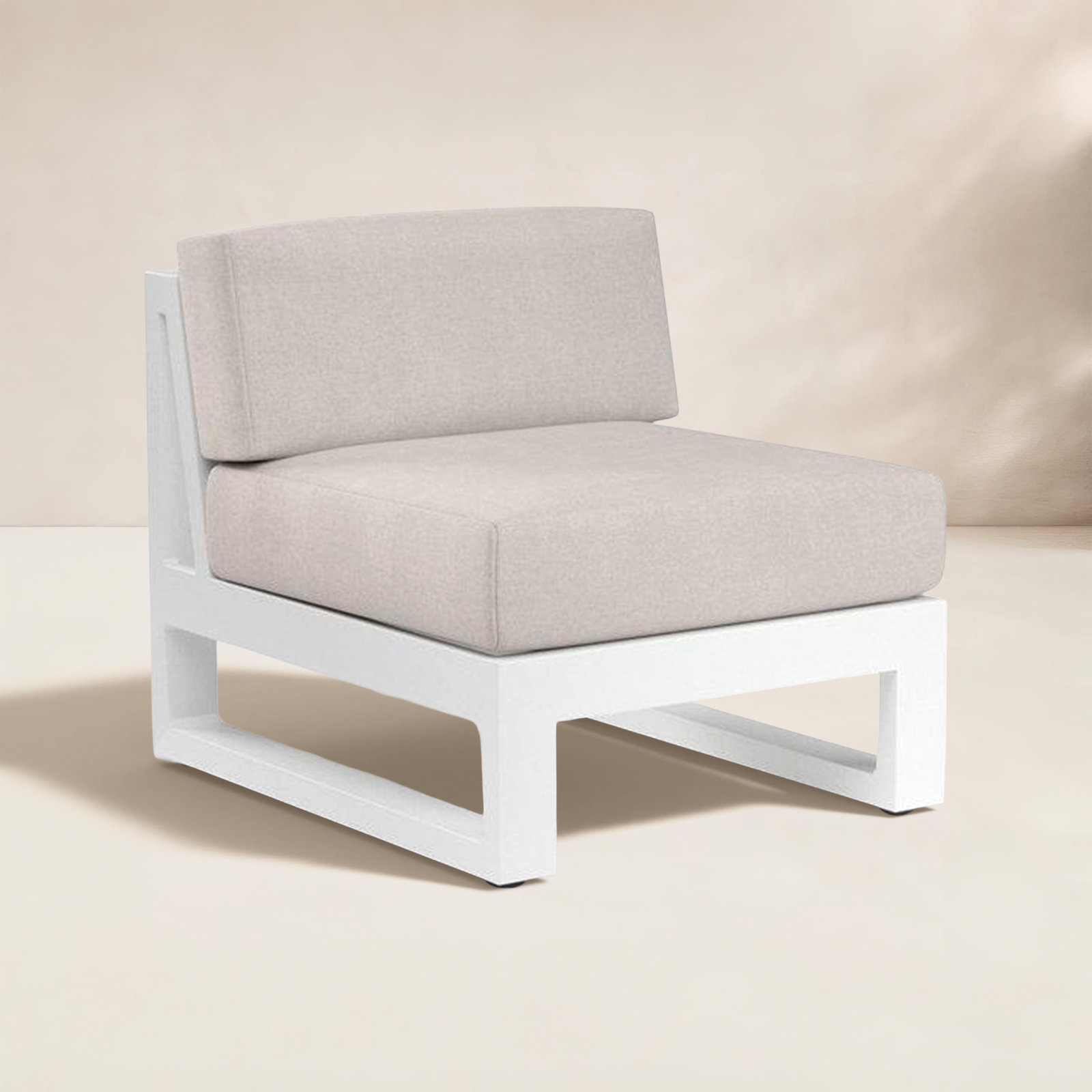 Camela Sunbrella® Patio Lounge Chair, Canvas Natural Sunbrella® Canvas