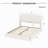 Upholstered Queen Bed Frame With Wingback Headboard, Low Profile Platform Bed With Padded Headboard-407101858
