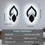 Modern 26.5cm Iron&AcrylicLED Wall Light-925411961-925411963