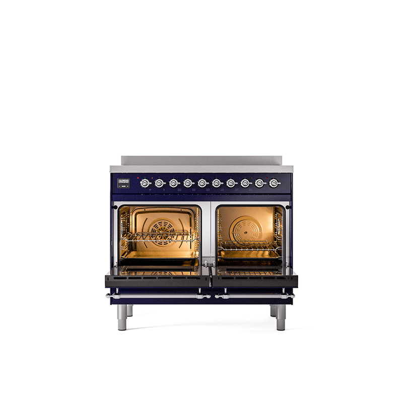 ILVE Nostalgie II 40 in Induction Range, Midnight Blue/Chrome