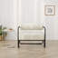 Fauteuil de salon en fer, gris-1067137548