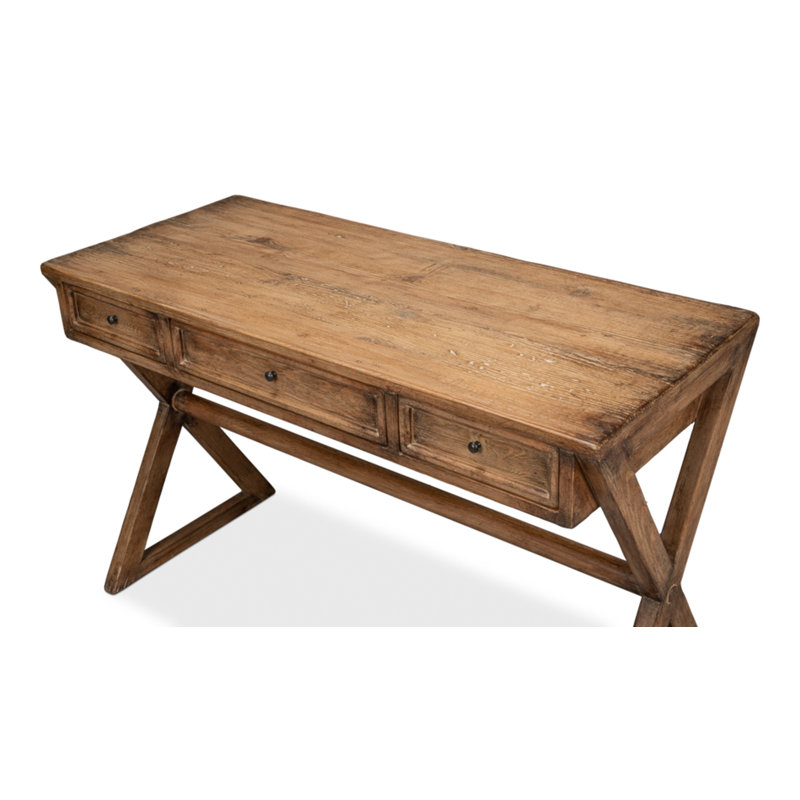 Kitchen Solid Wood Writing Desk, Brown