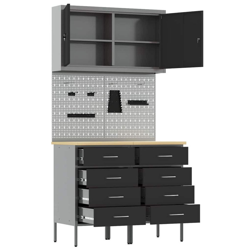 100cm W Steel Top Workbench
