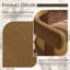 Mamanbai 17.7" Seat Height Modern 3-Leg Chenille Dining Chair with Walnut Frame & Wraparound Back-1443654257-1443654259