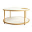 Table basse ronde, table basse de salon de 34,64 pouces