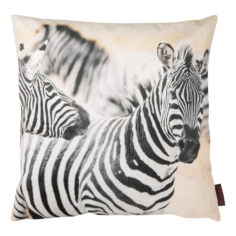 Safari Animal Print Reversible Throw Pillow, 19" x 19"