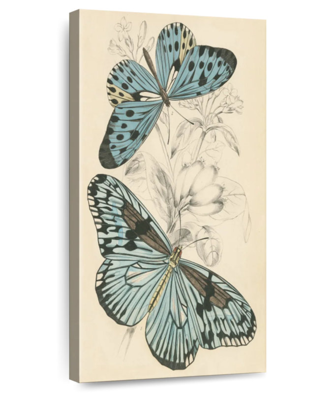 Assortiment de papillons II, H 54 po x l 27 po