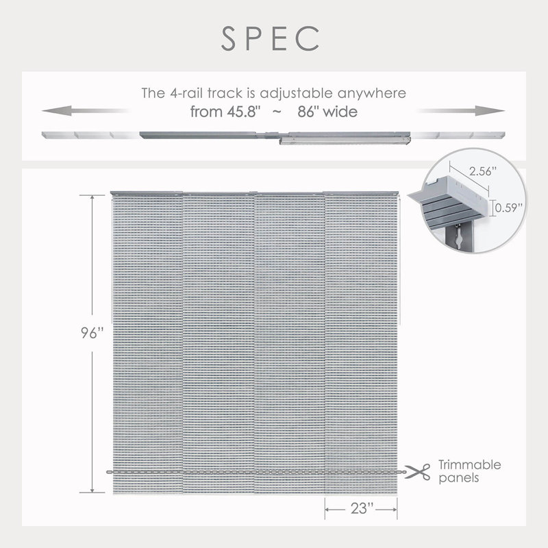 Store vertical filtrant la lumière Sharmaine, Shinonome