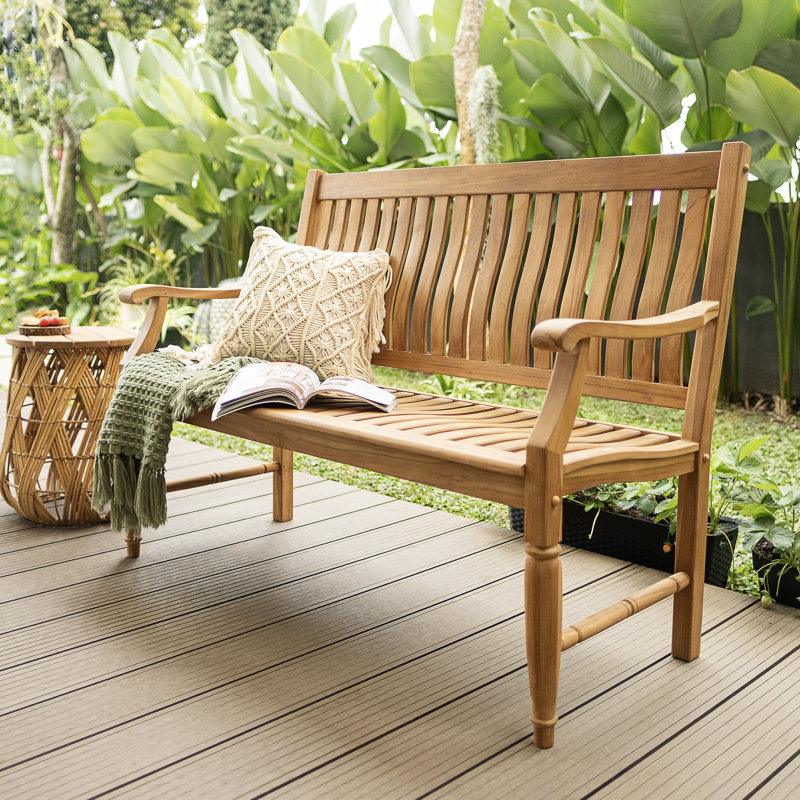 Banc de jardin en teck Gobrias