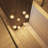 Olene 12-Light Modern Staircase Pendant Light Raindrop Stairwell Chandelier Crystal Ball Lighting for High Ceilings