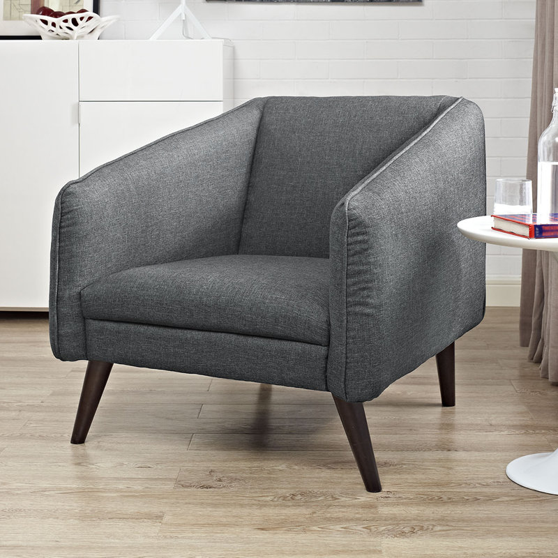 Modway Draw Dining Chair, Gray Performance Velvet