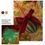 Coussin décoratif de Noël en velours doré 12 po x 20 po-116677531-116677532