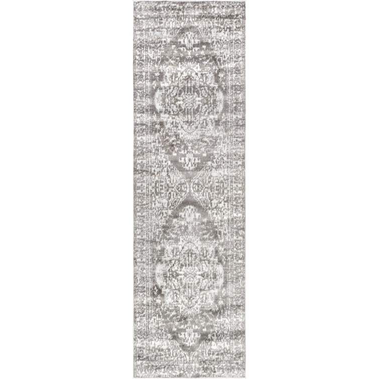 Oriental Light Gray Area Rug