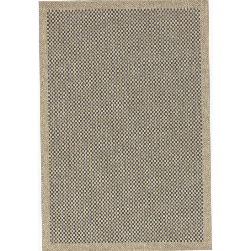 Tapis intérieur / extérieur noir Earth, Rectangle 5 pi 3 po x 7 pi 3 po