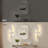 2-Pack Battery Operated Wall Sconces with Remote Control, Non-Hardwired LED Flush Mounted Sconces-129149357-129149358