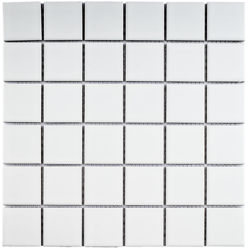 Carreau de mosaïque en porcelaine mate carrés 12,05 po x 12,05 po Porcetile