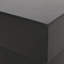 Table d'appoint légère en béton, design moderne, oxyde de magnésium noir, aucun assemblage requis, design sur pied - 35,8 cm de largeur x 47,7 cm de hauteur, style contemporain, noir, Form Oxide