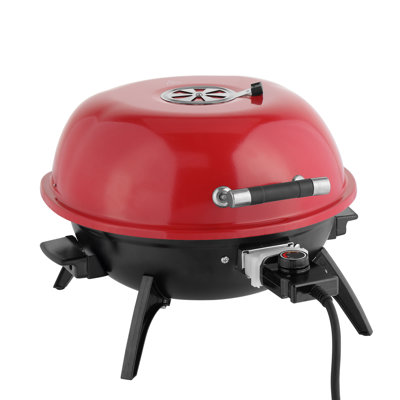 17.7in Electric Countertop Bbq Grill, Portable Double Layer Indoor/outdoor Electric Grill For Indoor & Outdoor Use, 1600w