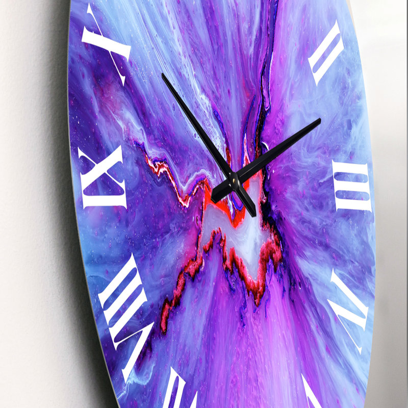 Waves Epoxy ResIn Art II - horloge murale moderne, Petit