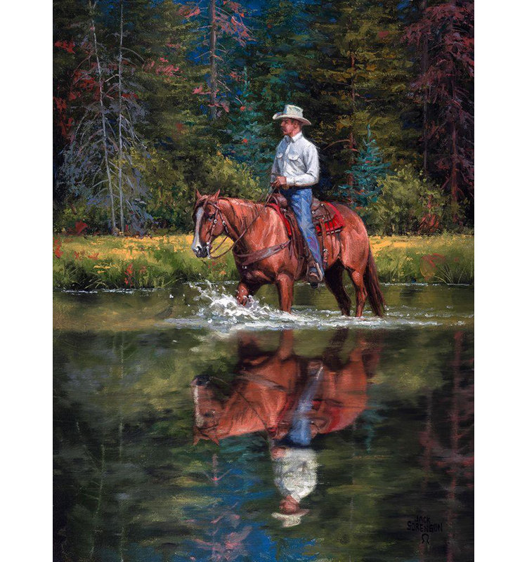 Art sur toile tendue, Millwood Pines Sorenson, Jack Gallery, In High Country, H 24 po x l 19 po