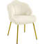 Aaliyiah Contemporary and Classic Velvet Accent Chair Shell-shaped Backrest Tub Chair-637407480