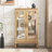2 Doors Curio Cabinet with Tempered Glass Doors-28178046