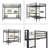 Full Over Twin Bunk Bed With Desk And Charging Station And Storage Shelves And Metal Wire Mesh Panel With Hooks For Teen,Safety Guard & Stairs,No Box Spring Needed