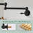 Single Hole Wall Mounted Swing Arm Folding Pot Filler Kitchen Faucet With Double Handles-106838112