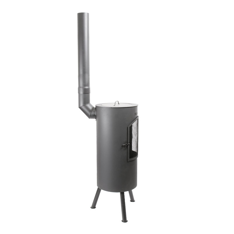 Triangle Steel Chimnea, Black