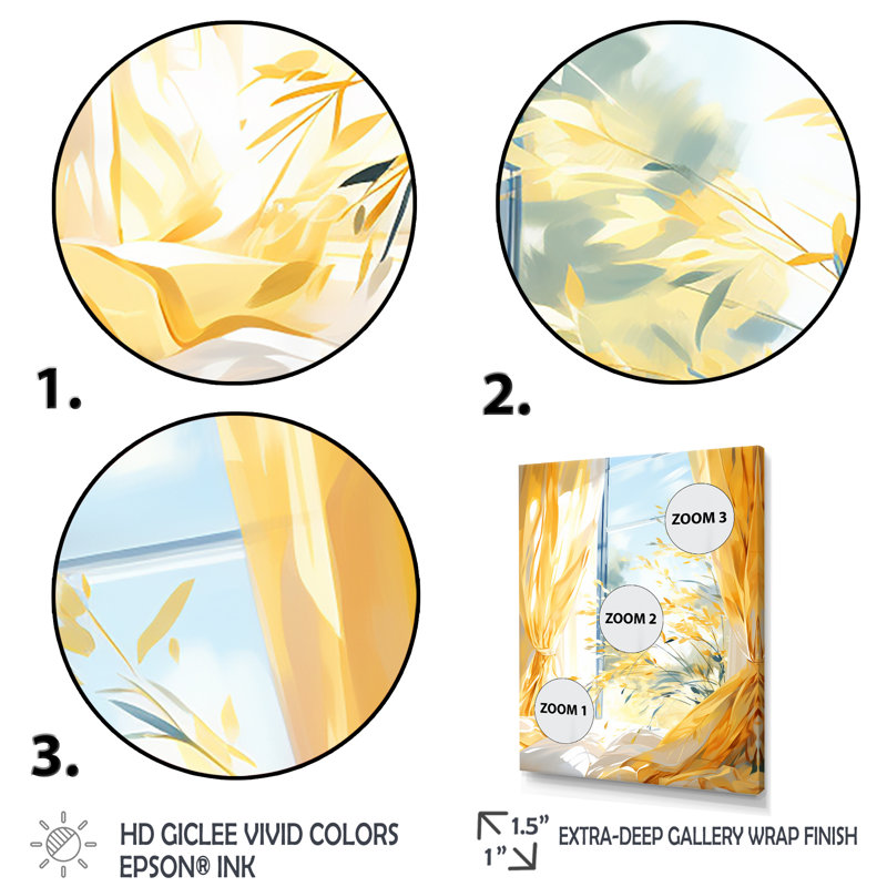 «Harvest Gaze Farm Windows II - Farmhouse Windows», art mural, Cadre flottant brun, H 40 po x l 30 po x P 1,5 po
