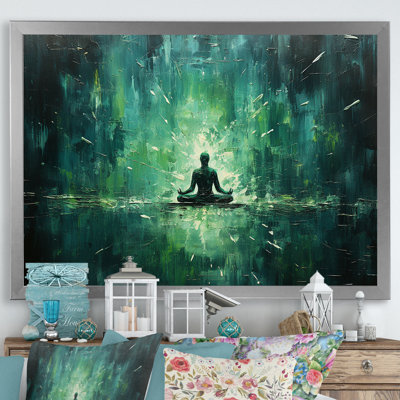 Green Yoga Bliss 2 - Yoga Wall Art