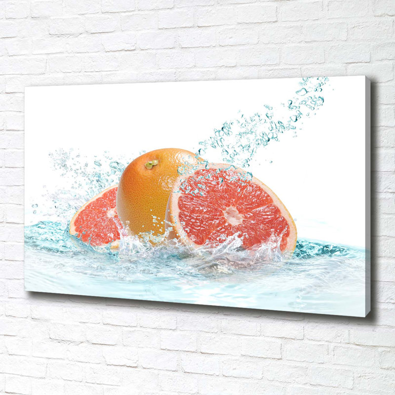 Grapefruit - No Frame Print on Canvas