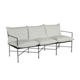 Italia 77.13" Wide Outdoor Patio Sofa with Cushions