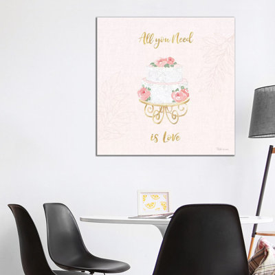 All You Need Is Love IX Pink by Beth Grove - Wrapped Canvas Print
