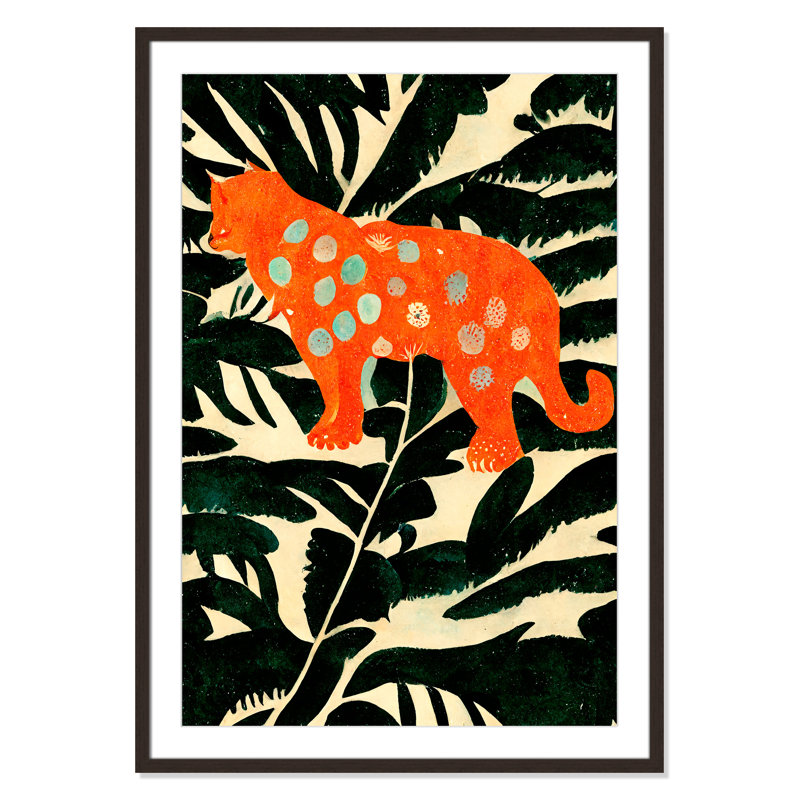 «Jungle» par Treechild, Noyer à grain ouvert, L 29,5 po x H 41,5 po, Imprimé mat