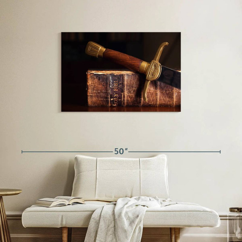 Adella Bible And Sword, 24" H x 36" W