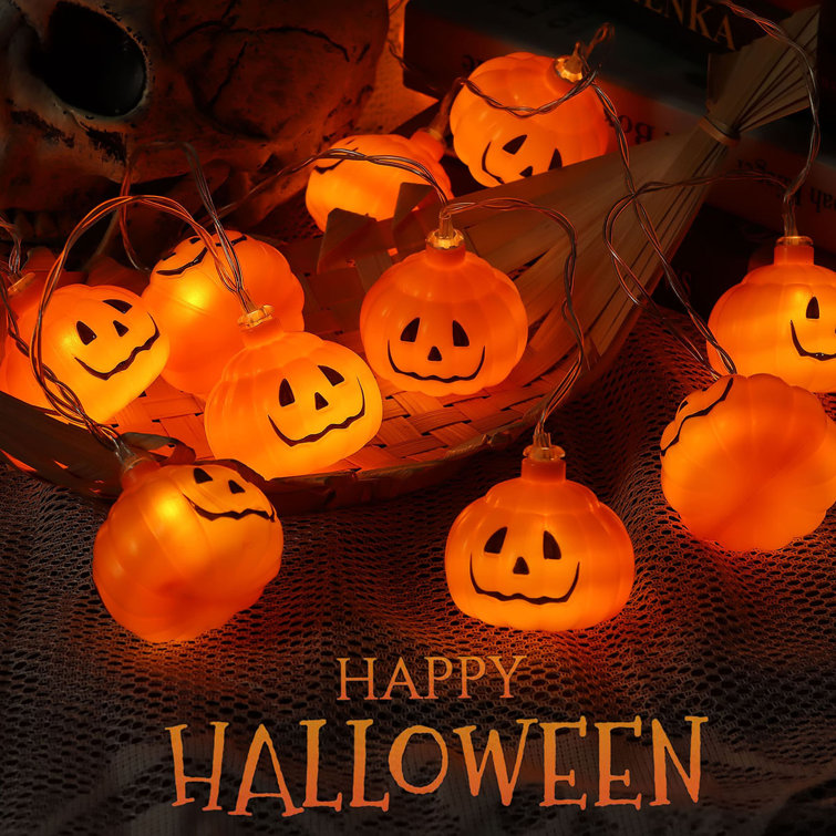 iGearPro Pumpkin LED String Lights, 7foot 20 LED Waterproof